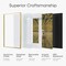 6x8 Picture Frame Gold, High-End Metal Gold Frame 6 x 8 for Wall or Tabletop